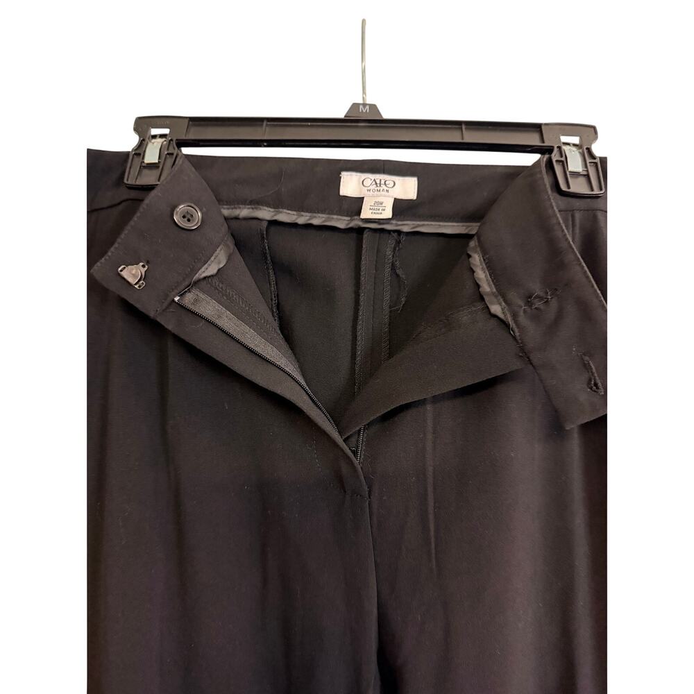 Vintage Cato Woman Black 2-Piece Pantsuit Blazer & Pants Size 20W - Picture 7 of 10
